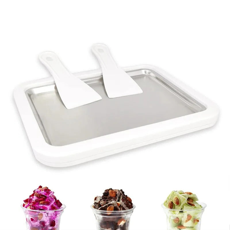 Eisrollenmaschine aus Edelstahl für Zuhause