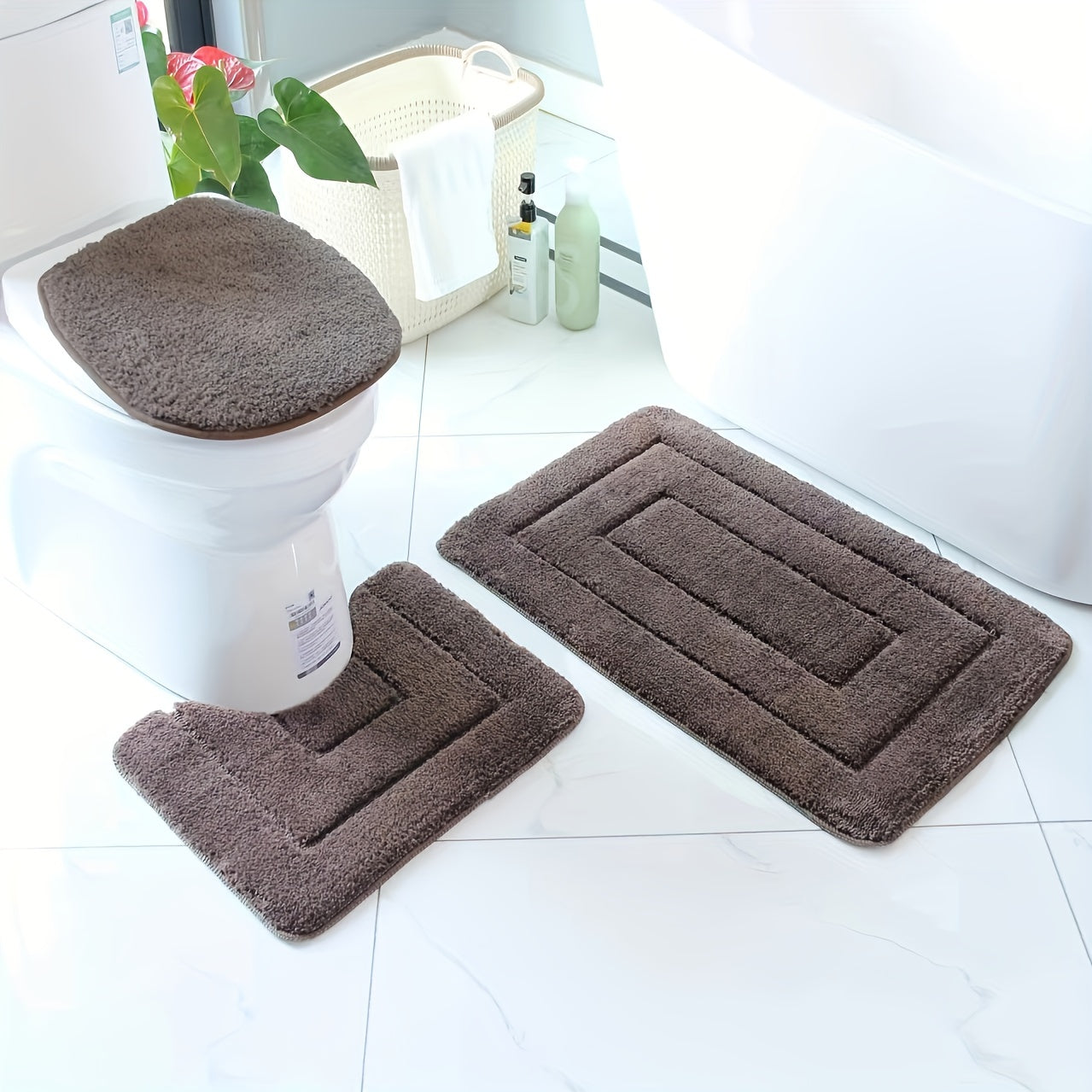 SoftStep Luxe Badmatte Set – Rutschfest, Schnell trocknend und Waschbar | Karnz