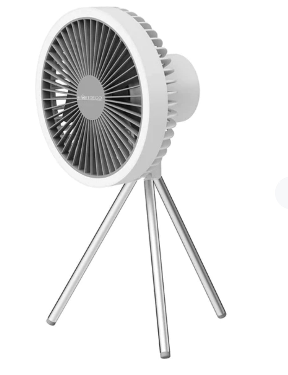 Wiederaufladbarer Tischventilator 7 Zoll mit Licht | Karnz