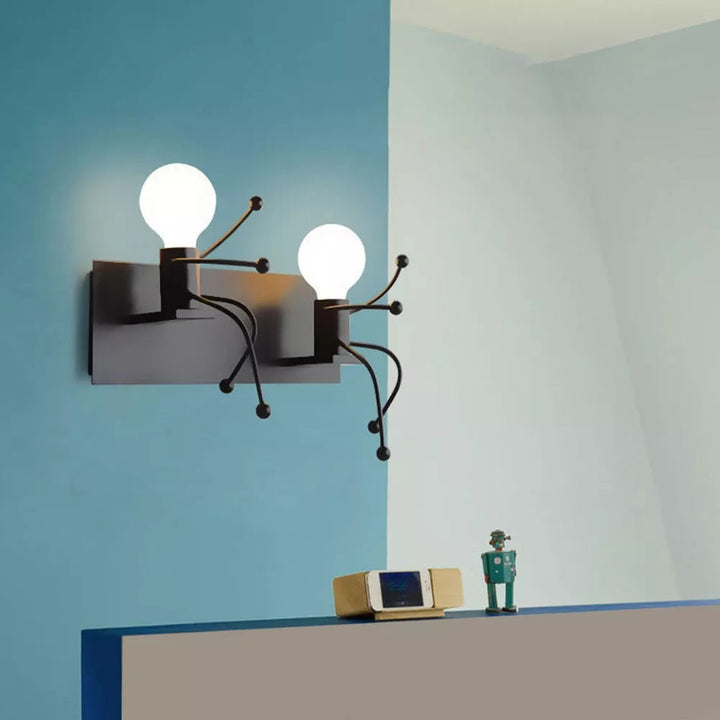 Mini Man Robot Kunst Wandlampe | Karnz