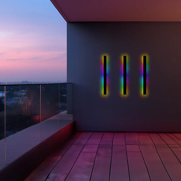 Zenith - Tight LED Wandleuchten Schwarzes Metall für Innen und Außen, modernes Design für Garten und Flur | Karnz