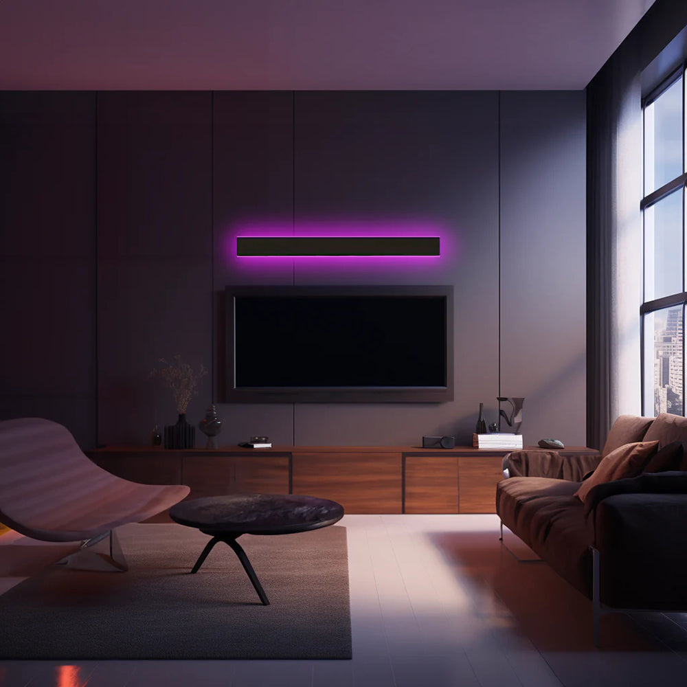 Zenith - Tight LED Wandleuchten Schwarzes Metall für Innen und Außen, modernes Design für Garten und Flur | Karnz