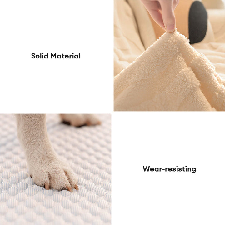 Warme Plüsch Kurvige Jacquard Rutschfeste Sofa-Schutzhülle | Karnz
