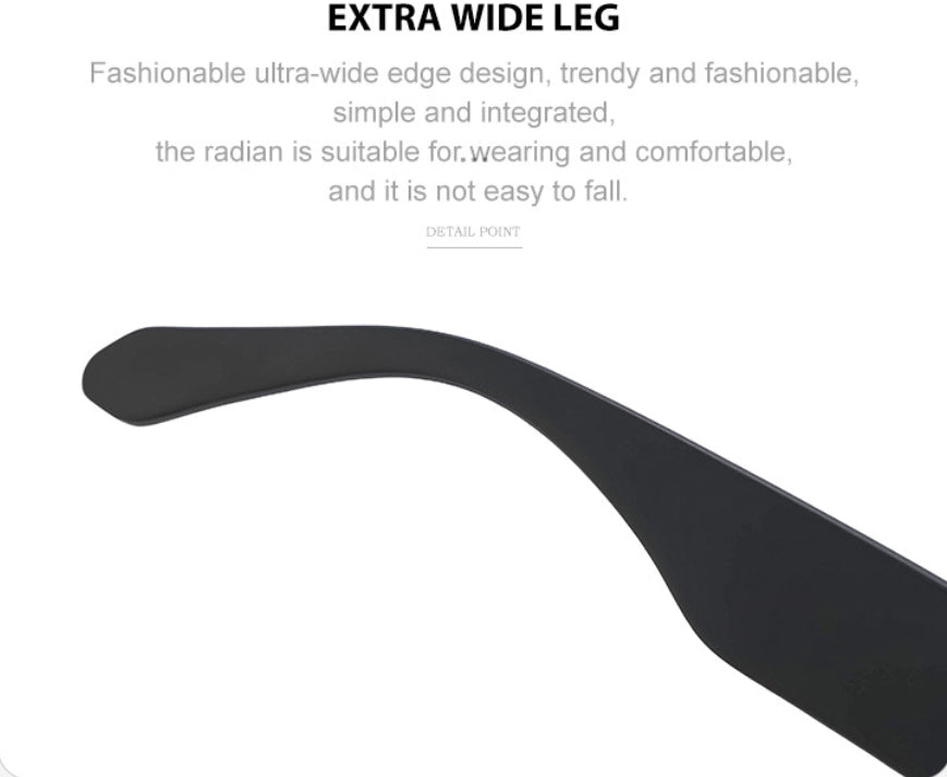 Schwarze quadratische Sonnenbrille mit UV-Schutz