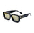 Schwarze quadratische Sonnenbrille mit UV-Schutz