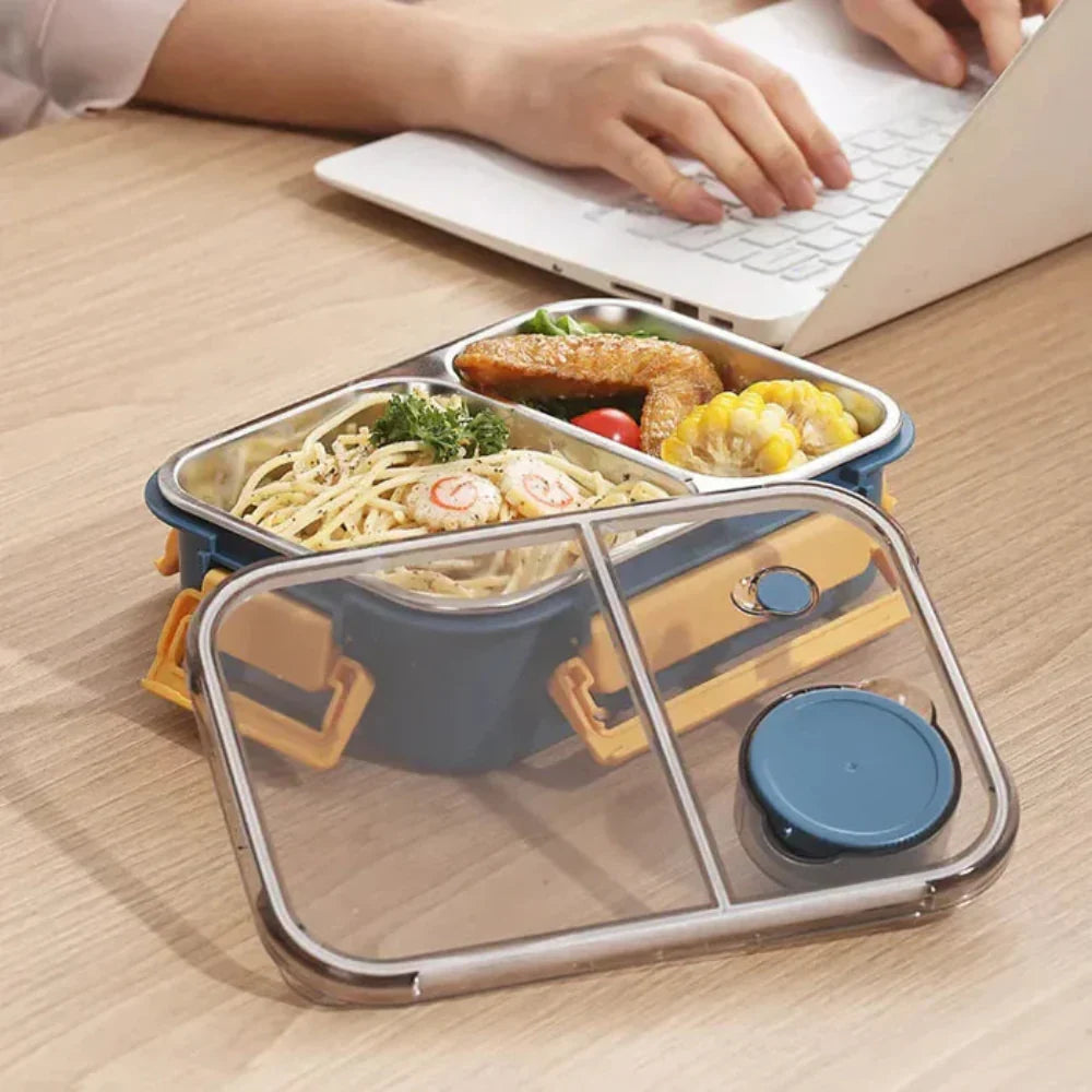 Lunchbox aus Edelstahl, isolierter Lebensmittelbehälter