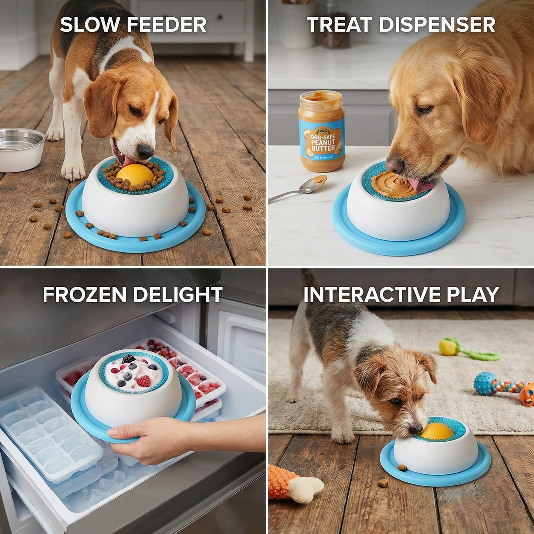 Interaktive Leckmatte langsamer Fütterung Bereicherungsspielzeug für Hunde Karnz