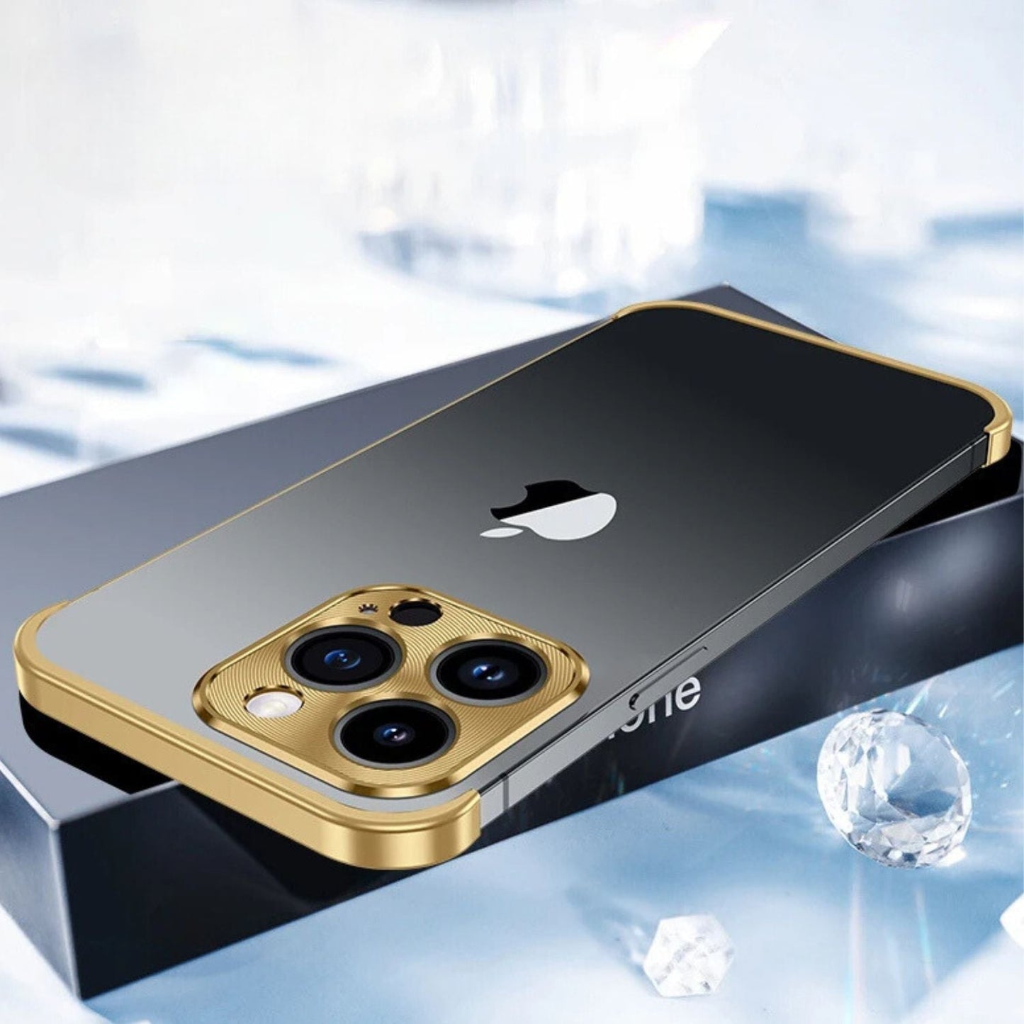 Ultradünne Metallhülle für iPhone – Unsichtbarer Schutz, Schmale und Robuste Handyhülle | Karnz