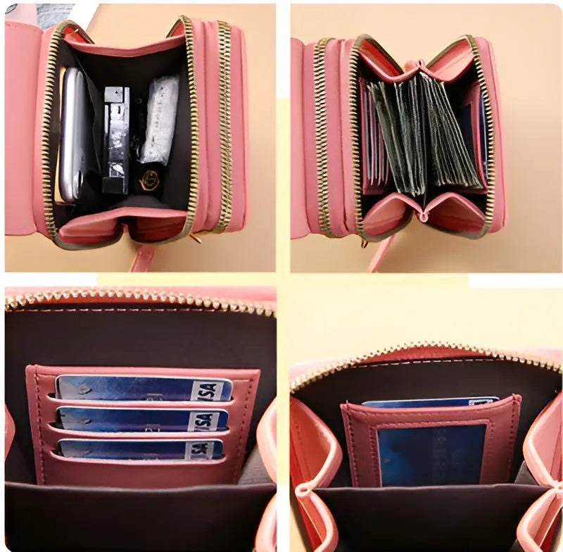 Trendy Leder Anti-Diebstahl Damen Schultertasche - SecureStyle | Karnz