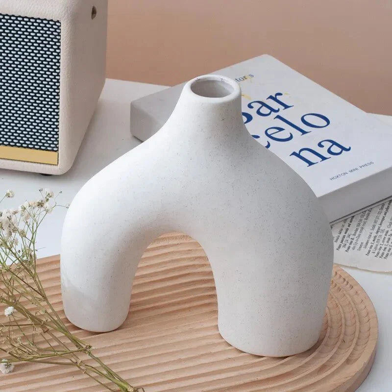 Unregelmäßiges Minimalistisches Keramikvasen-Set für Moderne Dekoration | Karnz