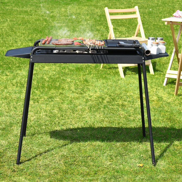 Höhenverstellbarer Outdoor-Grill Kohlegrill Herd | Karnz