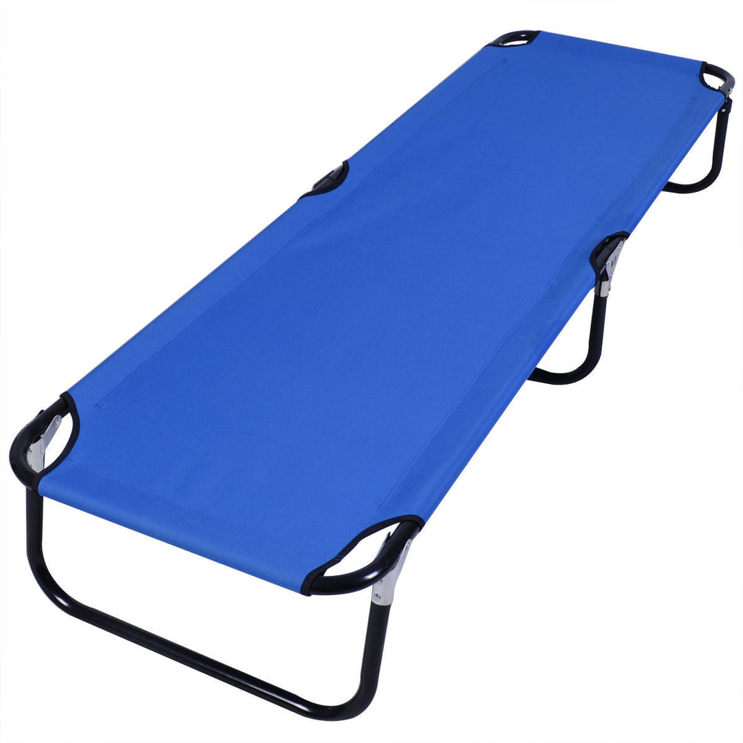Outdoor Tragbares Blaues Klapp-Campingbett | Karnz