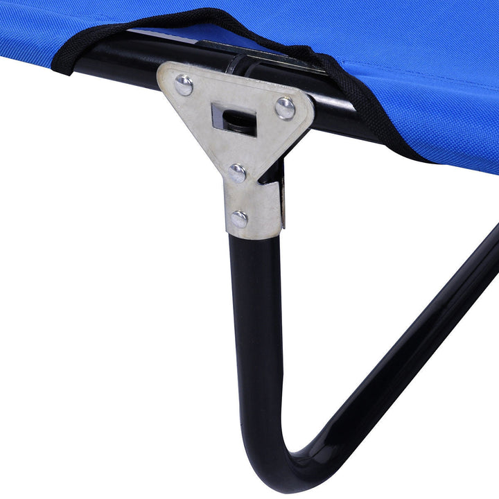 Outdoor Tragbares Blaues Klapp-Campingbett | Karnz