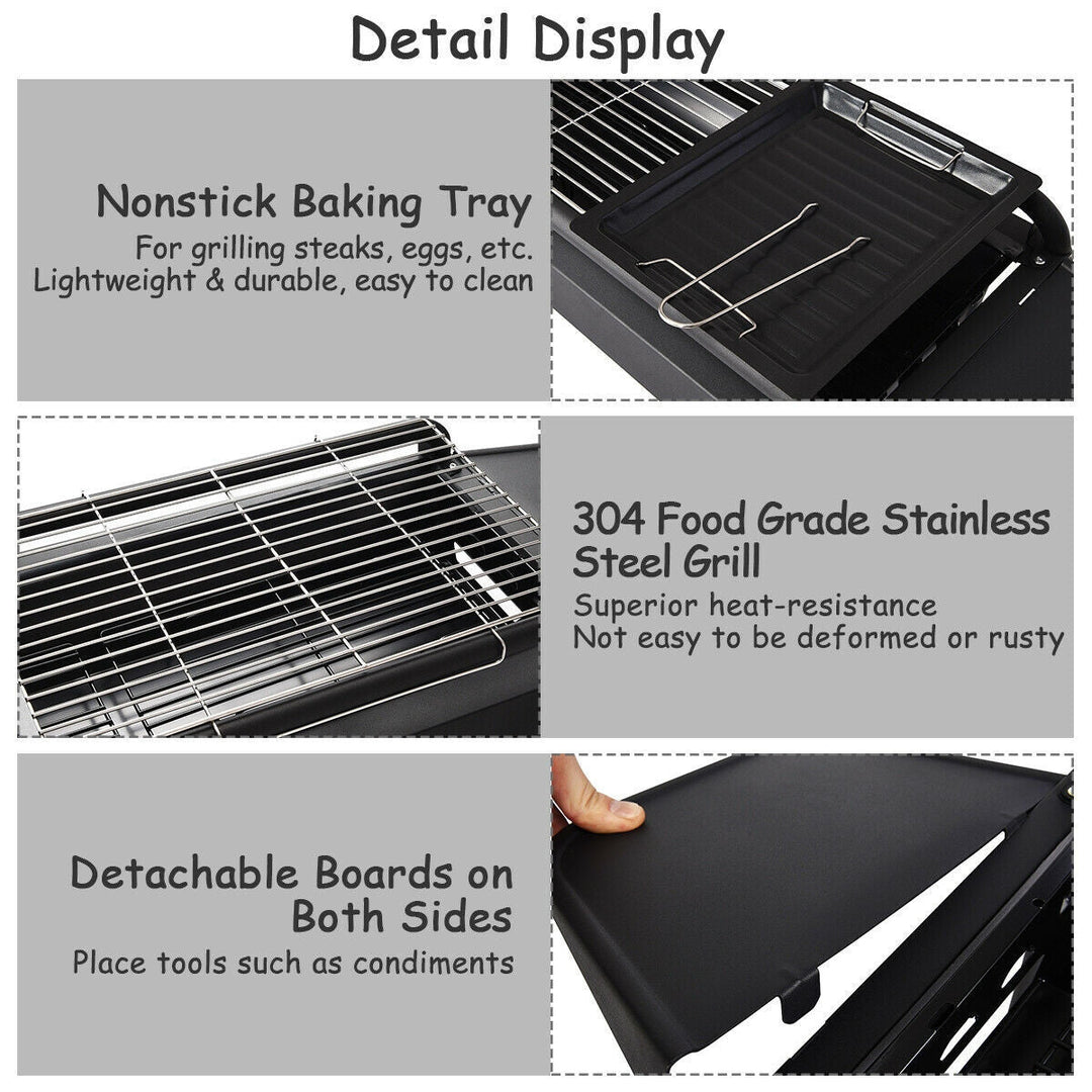 Höhenverstellbarer Outdoor-Grill Kohlegrill Herd | Karnz