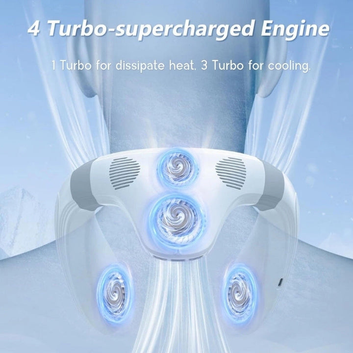Dual-Cooling Halsventilator mit 5200mAh Batterie & Kühlplatte | Karnz