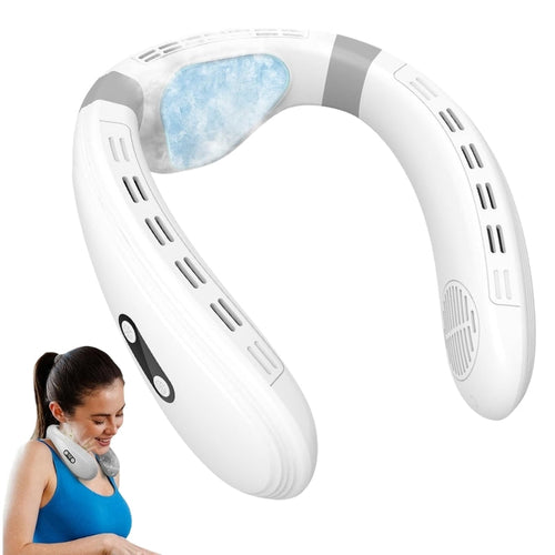 Dual-Cooling Halsventilator mit 5200mAh Batterie & Kühlplatte | Karnz