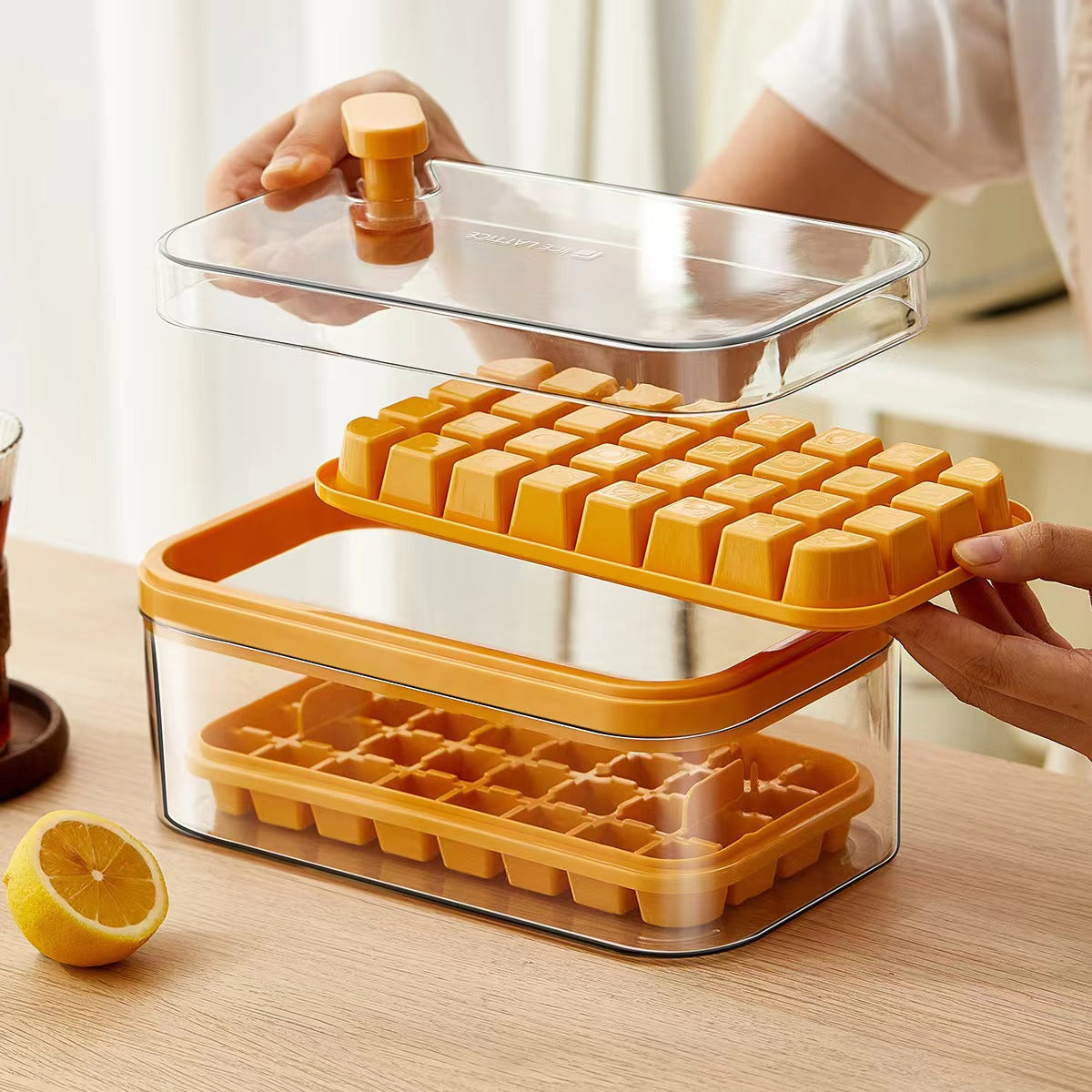 32 Grid Silikon-Eiswürfelschale