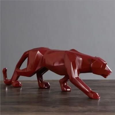 Moderne Jaguar-Figur aus Kunstharz für die Heimdekoration