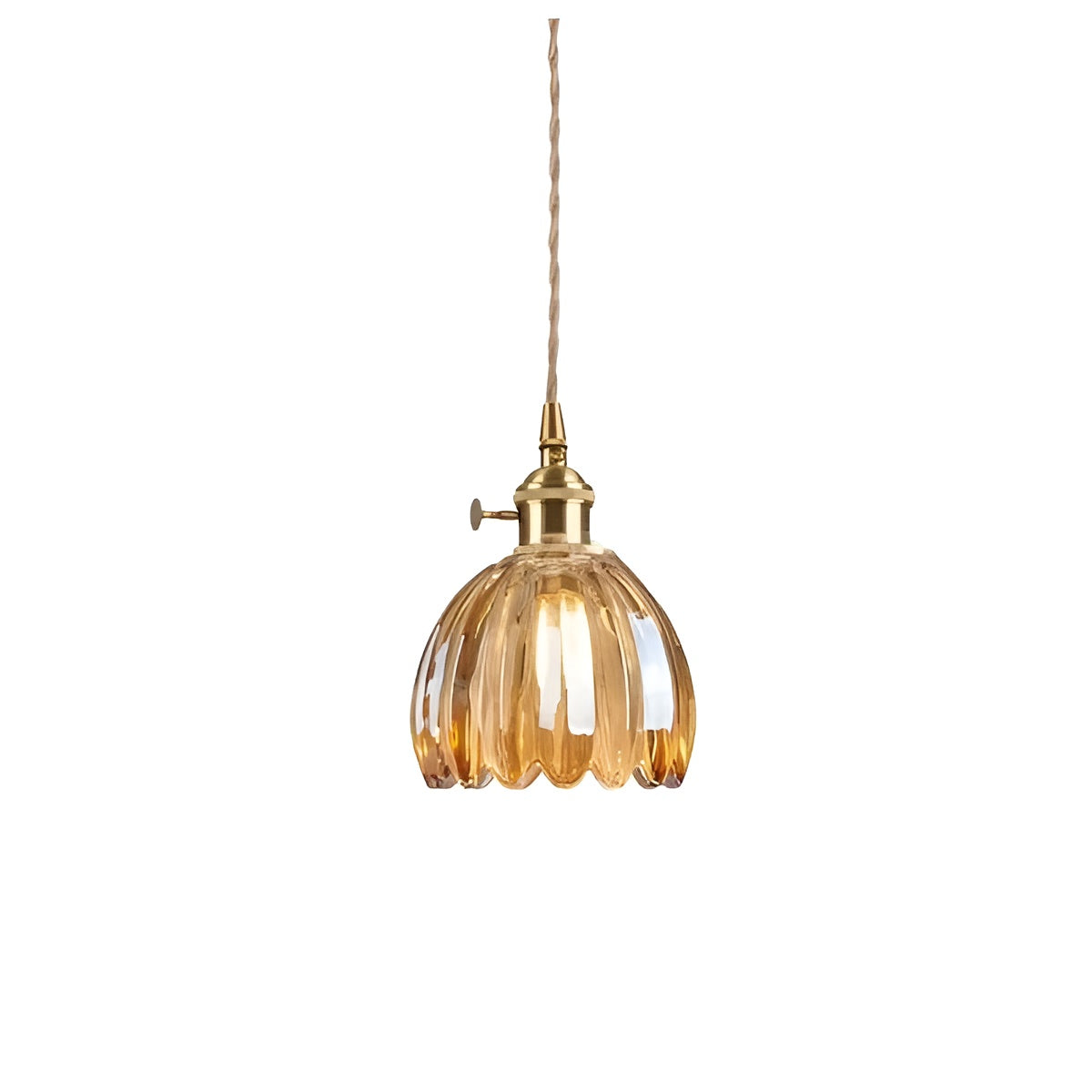 Pendelleuchte mit Blütenglas japanisches Design für gemütliche Räume