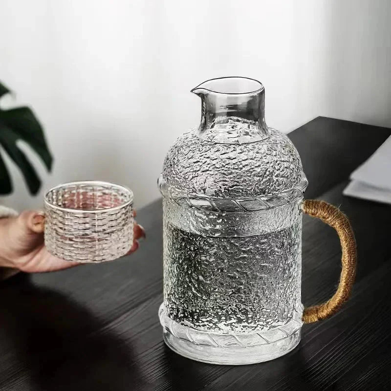 Japanischer Stil Dickes Glas Wasserkrug Haushaltswasserkrug | Karnz