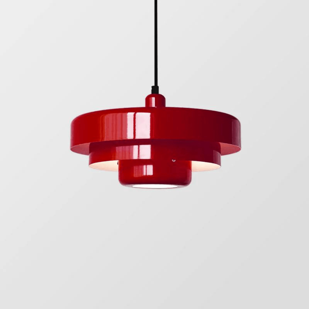 Elegante dreistufige Pendelleuchte in Macaronfarben