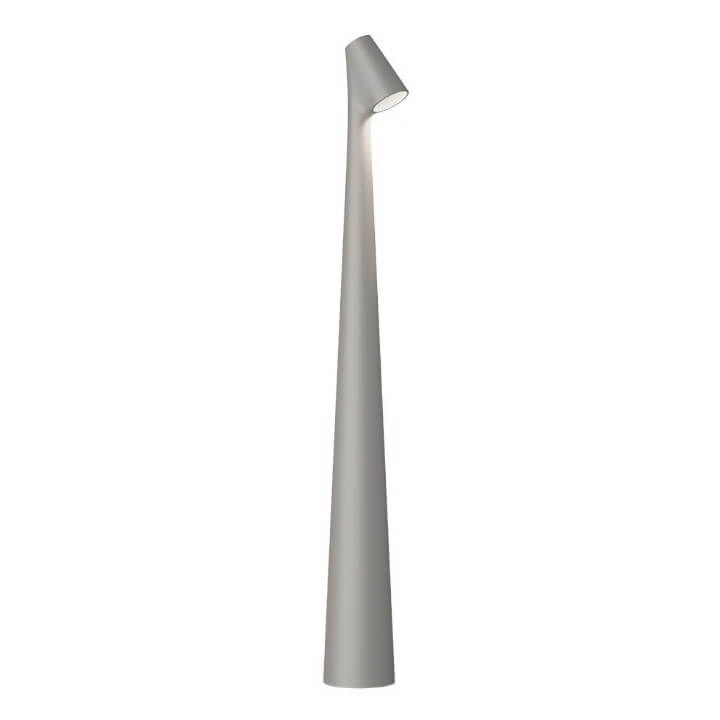 Karnz | Skulptur Tischlampe Drahtlose LED Lampe Solid Aluminium 10000mAh Batterie 3-Stufen Dimmung CRI 90 USB-C Ladeanschluss Warmweiß 2700K
