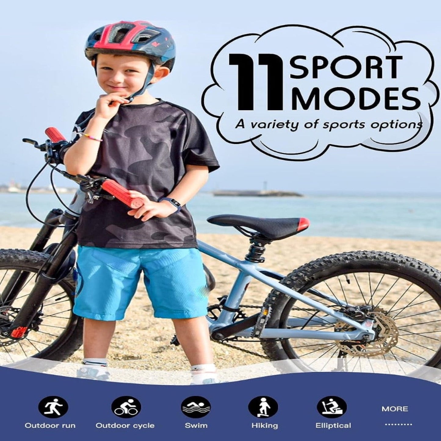 Kids Aktivitäts-Tracker-Uhr – Smarte Fitness-Smartwatch mit GPS und Herzfrequenzmonitor | Karnz