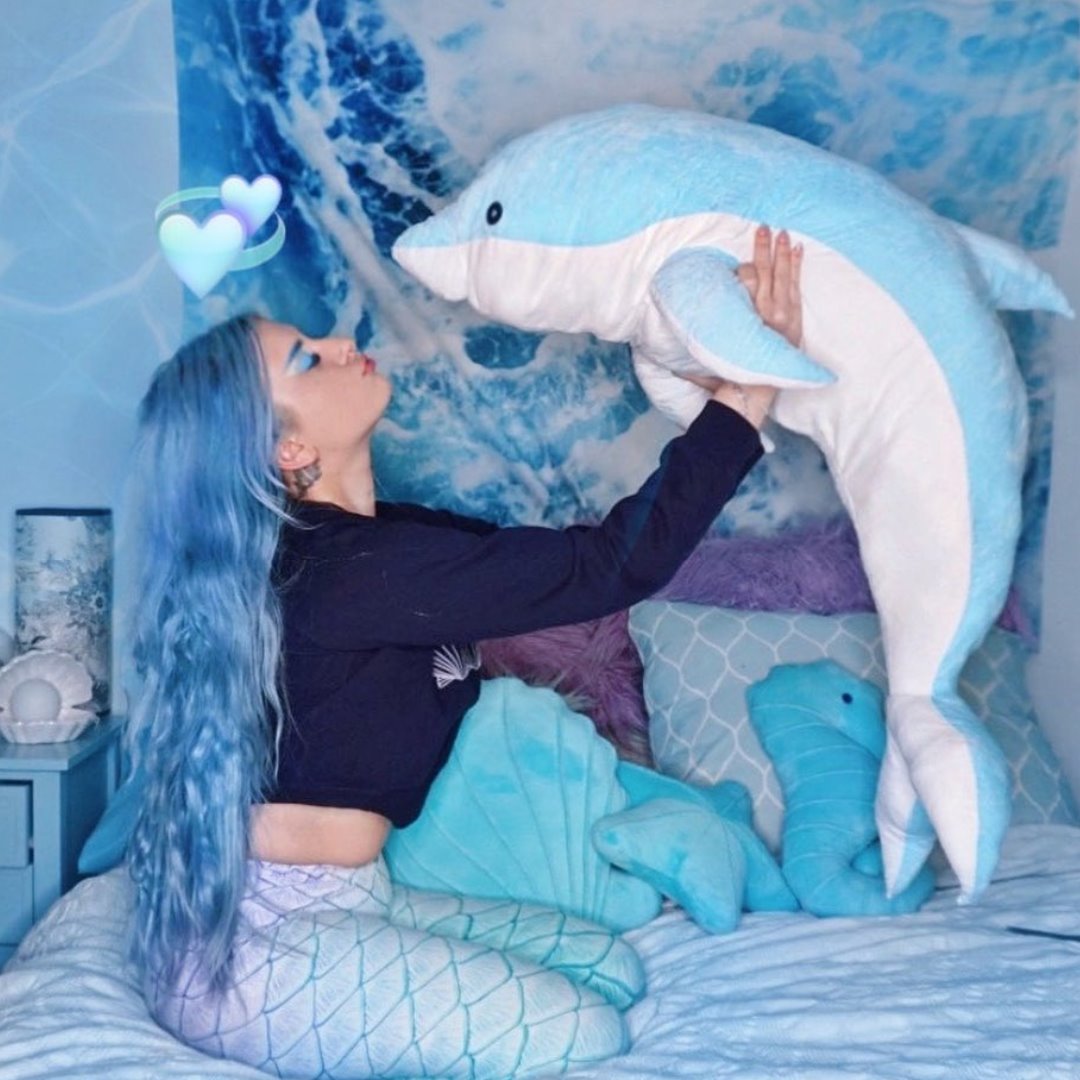 Karnz | Aqua & Pink Die Delfine