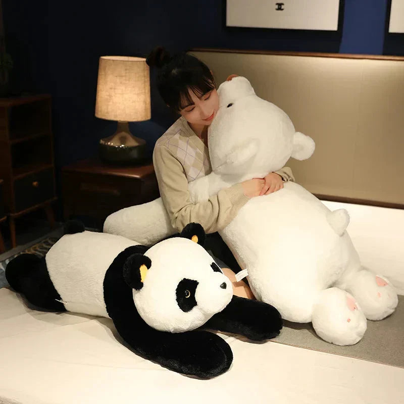 Karnz | Langer riesiger kuscheliger Teddybär Panda Eisbär Plüschtiere