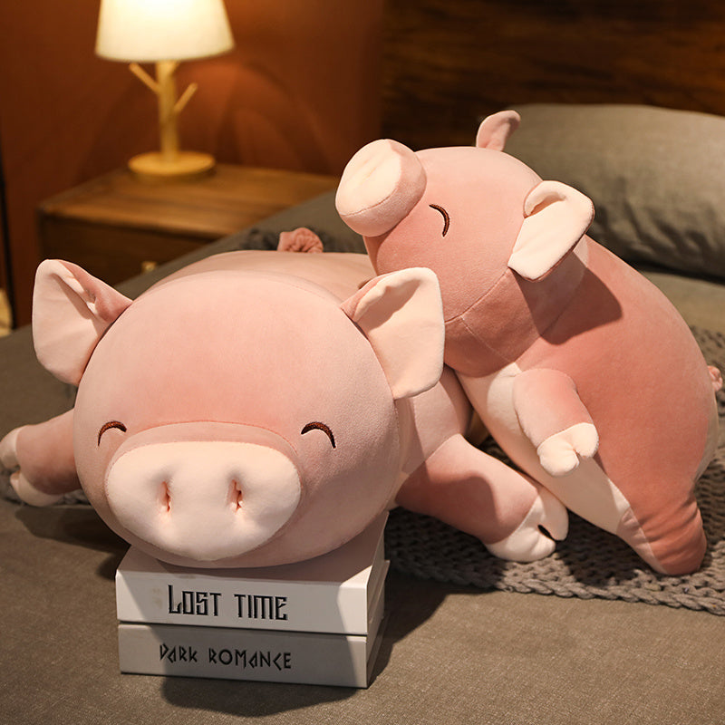 Karnz | Poppy das rosa Jumbo-Schwein Plüschtier