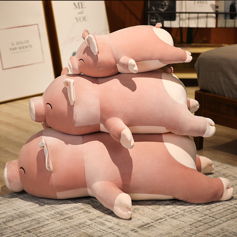 Karnz | Poppy das rosa Jumbo-Schwein Plüschtier