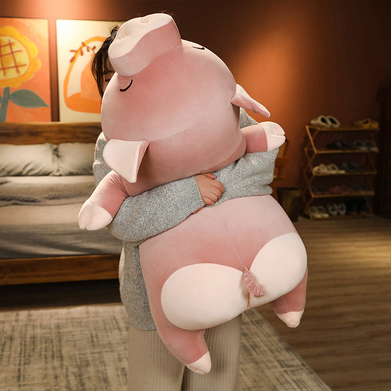 Karnz | Poppy das rosa Jumbo-Schwein Plüschtier