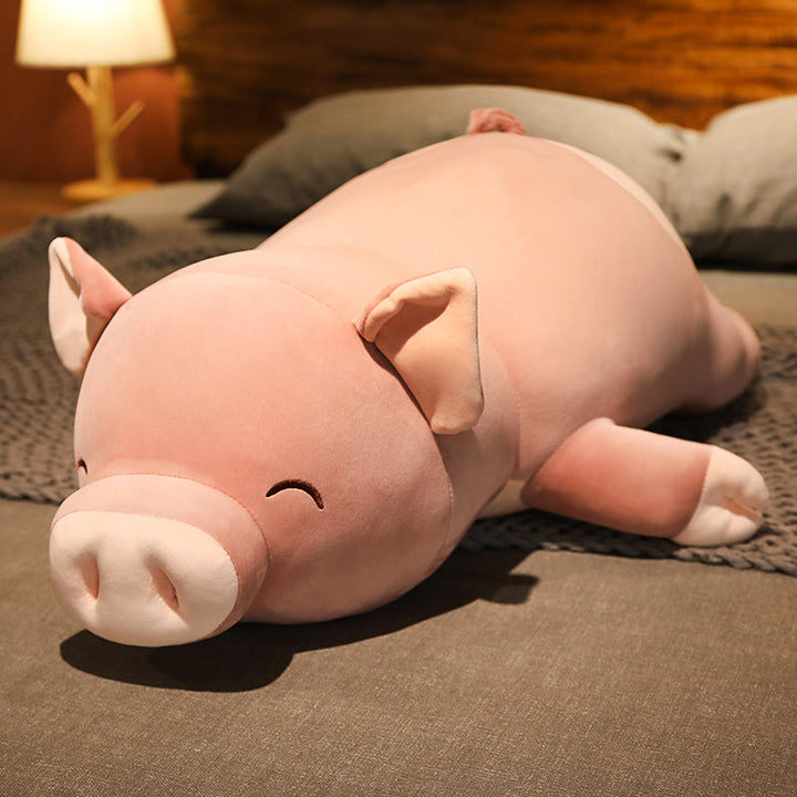 Karnz | Poppy das rosa Jumbo-Schwein Plüschtier