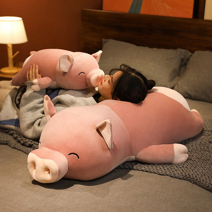 Karnz | Poppy das rosa Jumbo-Schwein Plüschtier