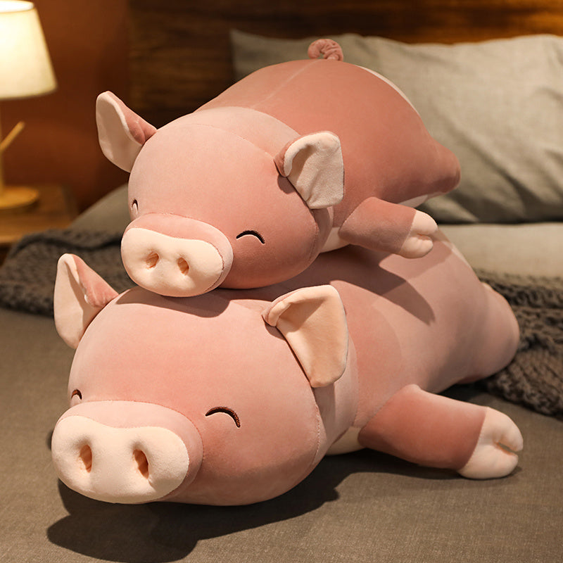 Karnz | Poppy das rosa Jumbo-Schwein Plüschtier