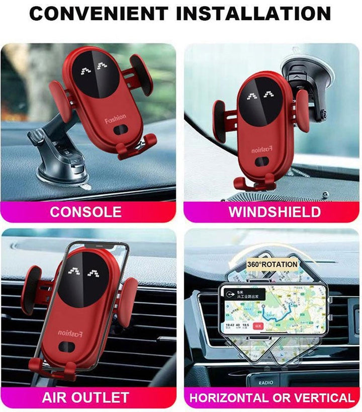 Smart Wireless Auto-Sensing Auto Telefon Halter Ladegerät | Karnz