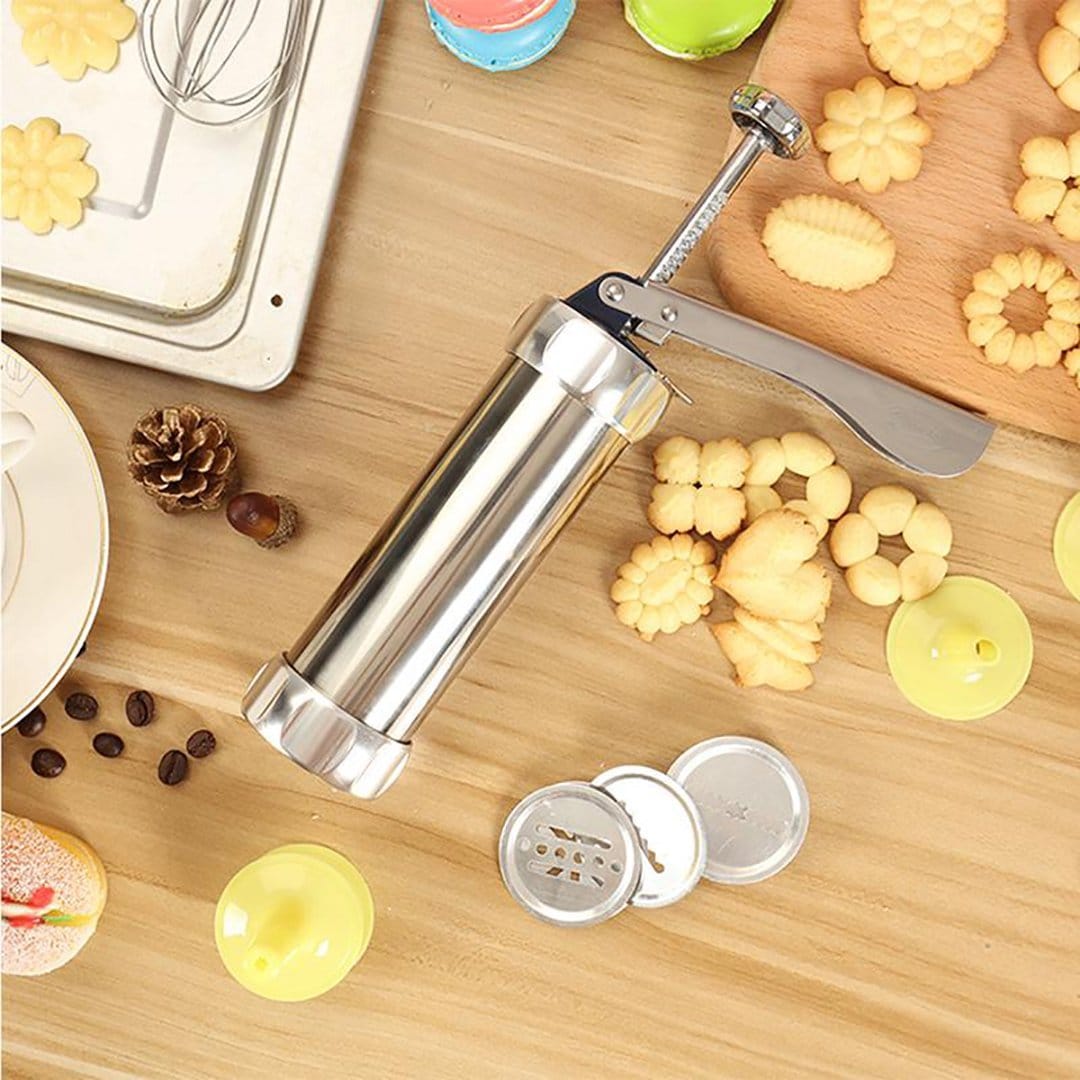 Karnz | Biscuit-Presse aus Edelstahl Keksmaker