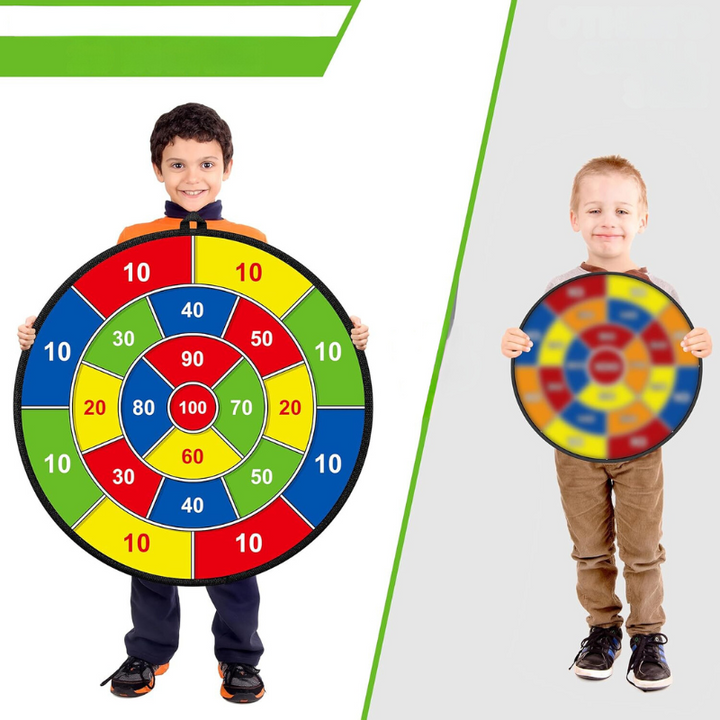 Beidseitiger Kinder-Dart – Große sichere Dartscheibe für drinnen & draußen | Karnz