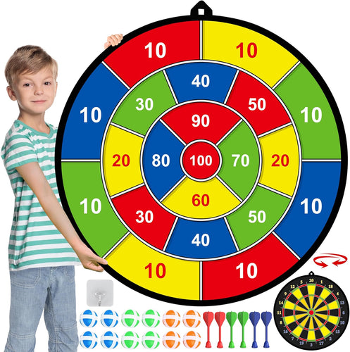Beidseitiger Kinder-Dart – Große sichere Dartscheibe für drinnen & draußen | Karnz
