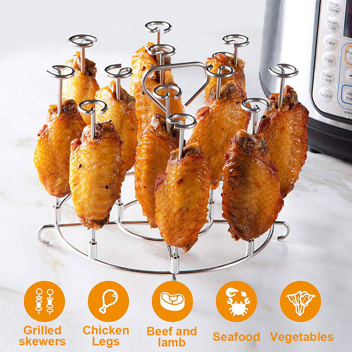 Küchen-Luftfritteuse Rack Zubehör BBQ Grillplatte Rösthalter Werkzeug | Karnz
