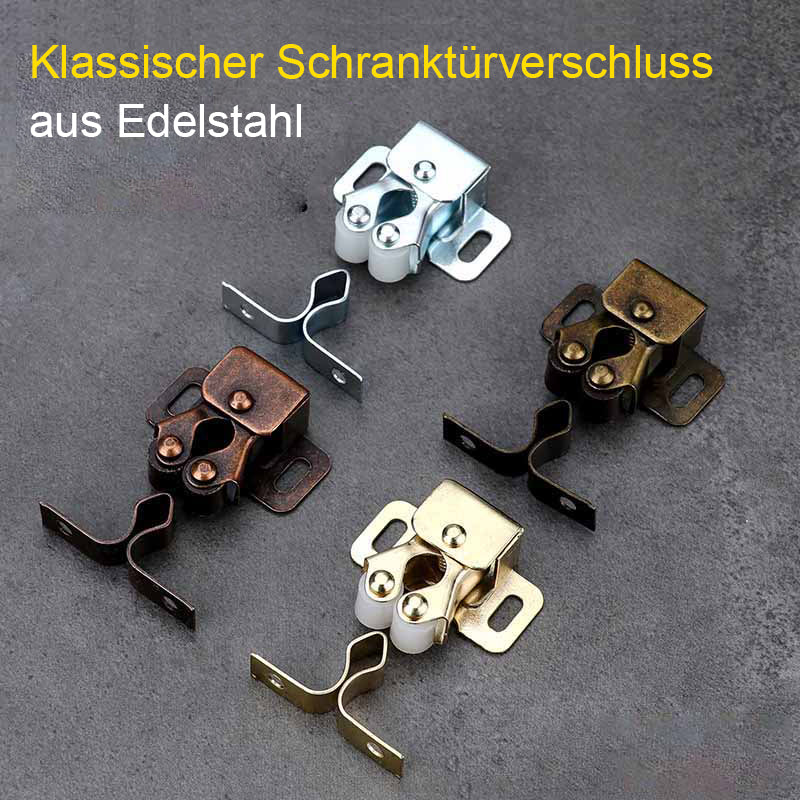 Klassischer Schranktürverschluss aus Edelstahl | Karnz