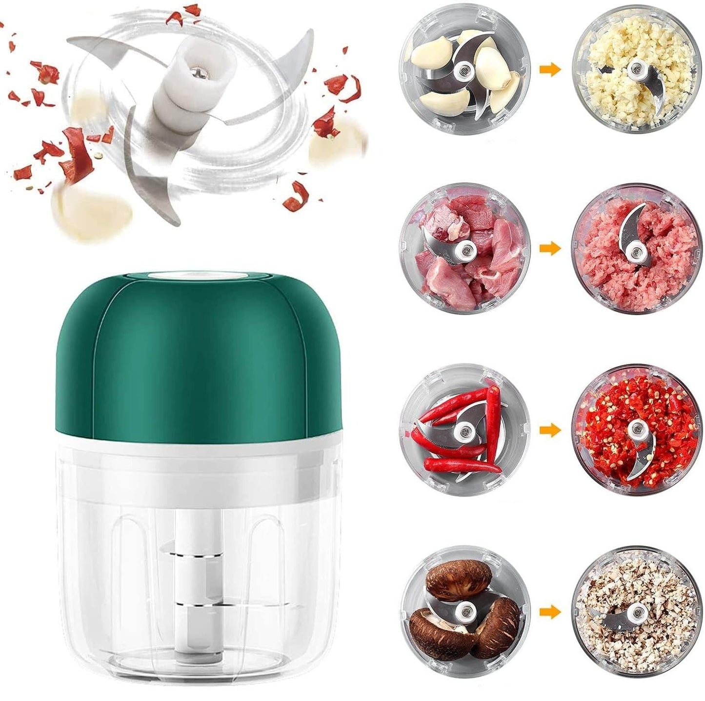 ChopEase Elektrischer KnoKarnzauchpress – USB aufladbar – Kompakt & Leistungsstark – 250ml | Karnz