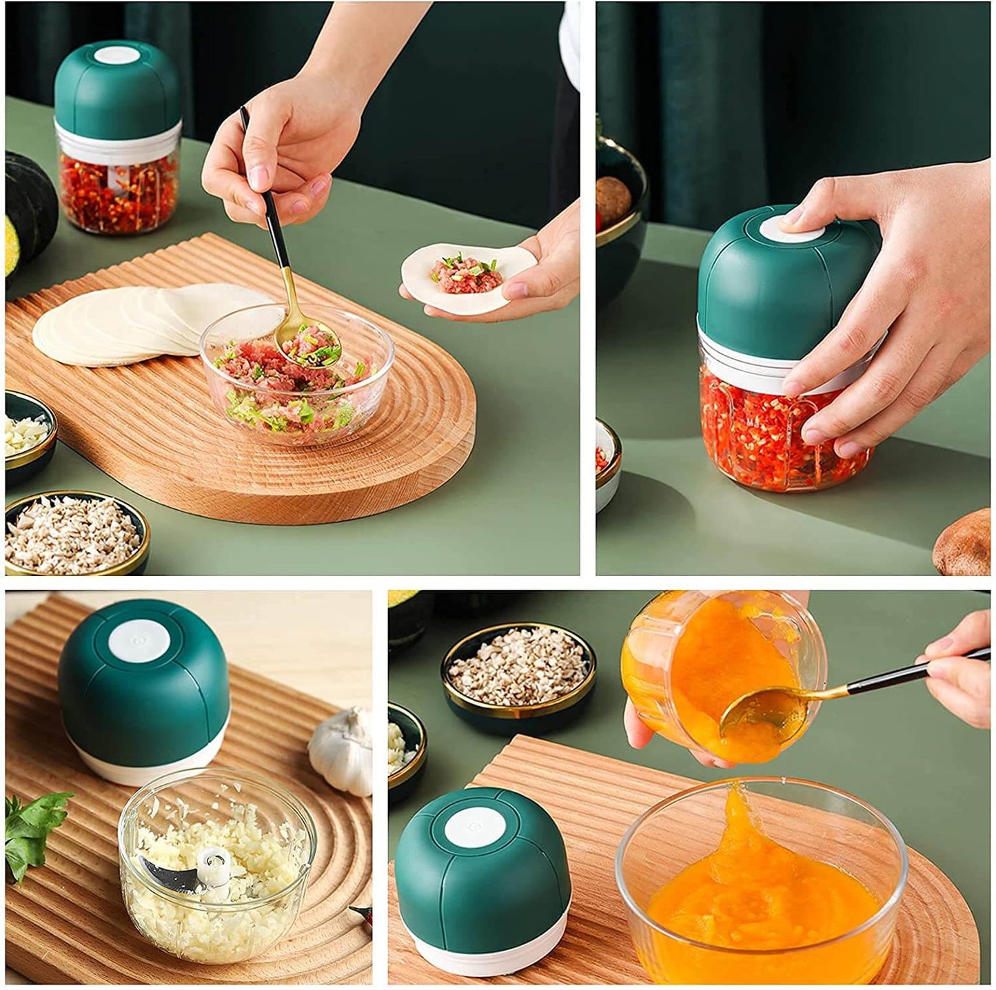 ChopEase Elektrischer KnoKarnzauchpress – USB aufladbar – Kompakt & Leistungsstark – 250ml | Karnz