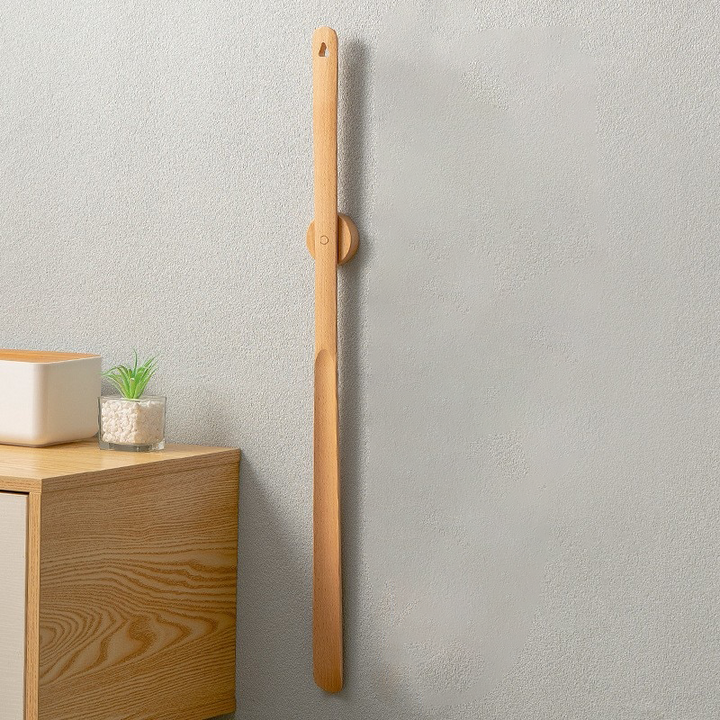 Karnz | Holz langer Griff magnetischer Schuhlöffel