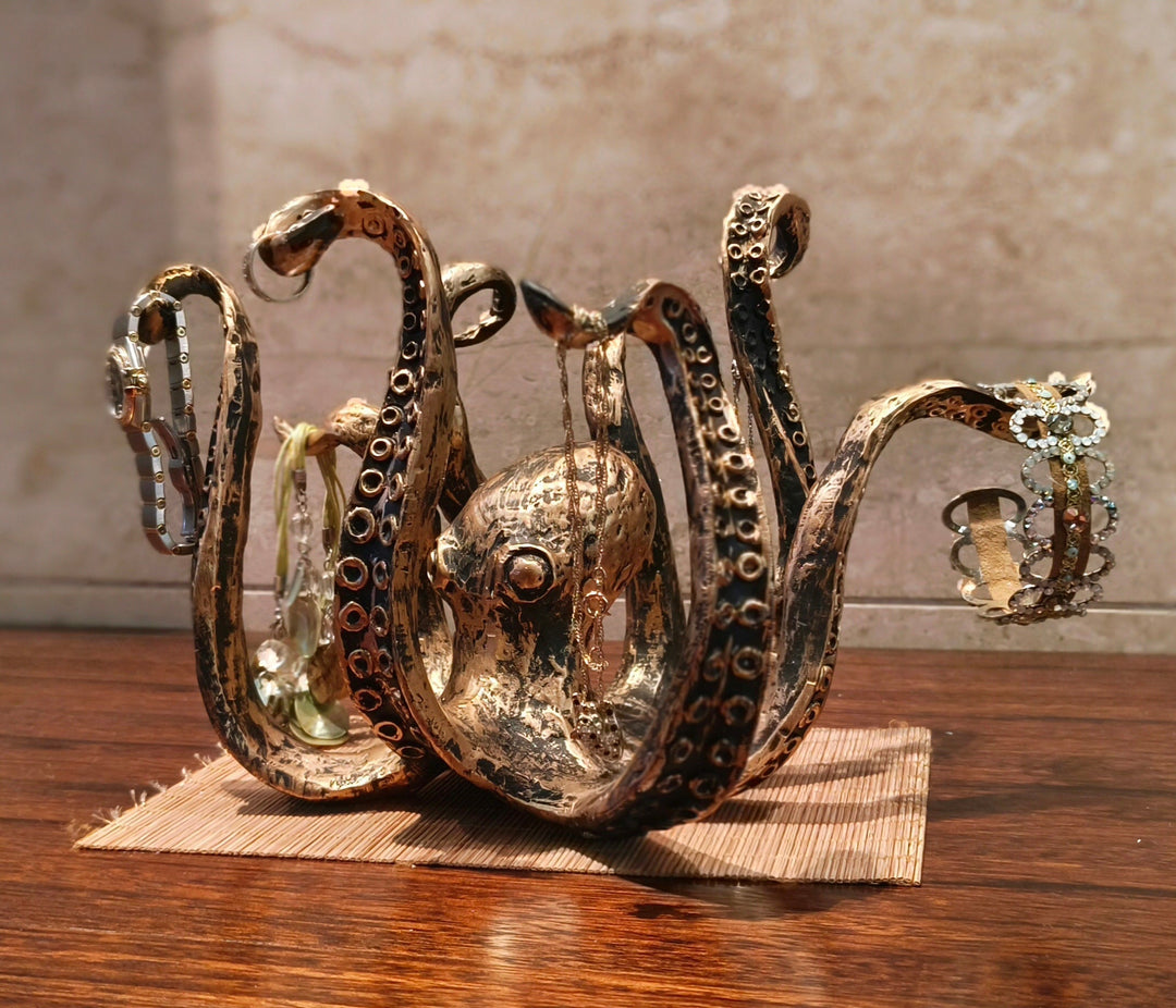 Kraken - Octopus Design Rustikale Cruch Halter Schüssel