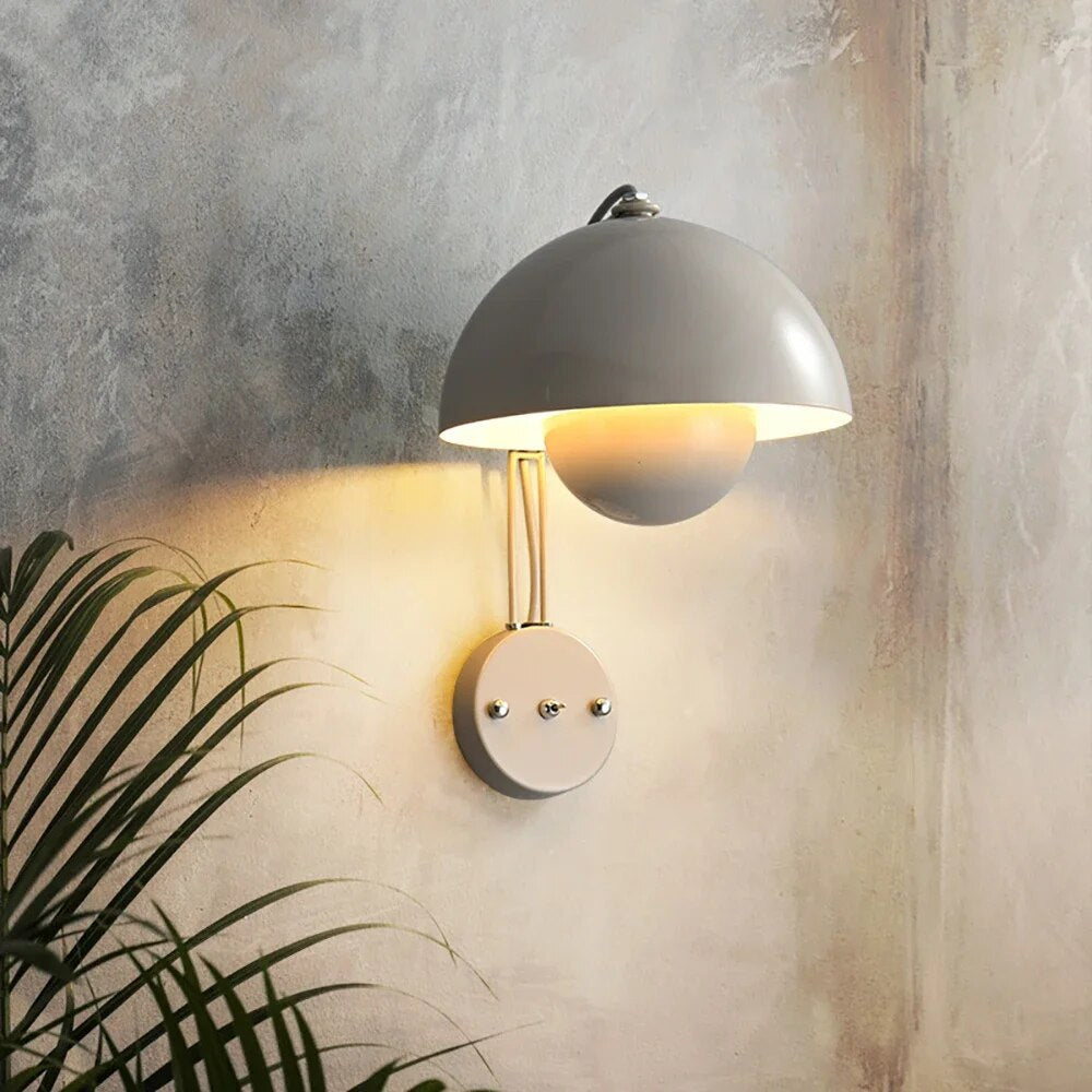 Moderne LED-Wandleuchte mit Pilzmotiv | Stilvolles Nachtlicht für Schlaf- und Wohnzimmer