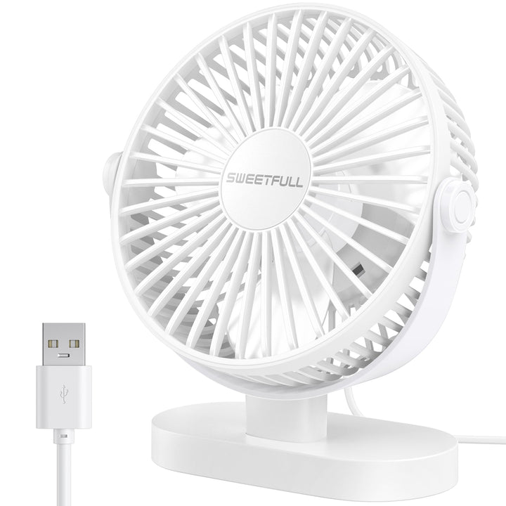 6,5 Zoll USB Kleiner Tischventilator für Zuhause Büro Auto Outdoor Reisen | Karnz