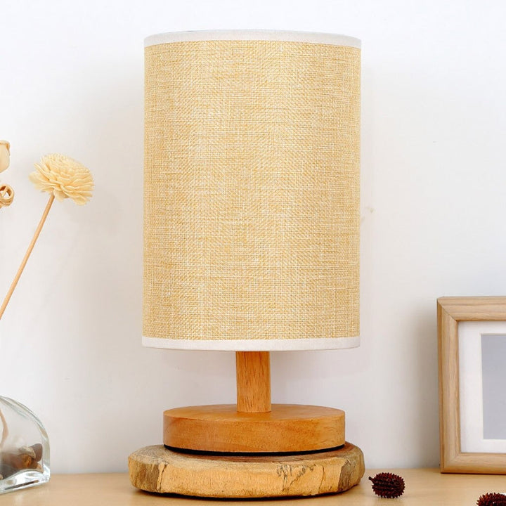 Skandinavische Holz-Nachttischlampe mit Touch Control Design | Karnz