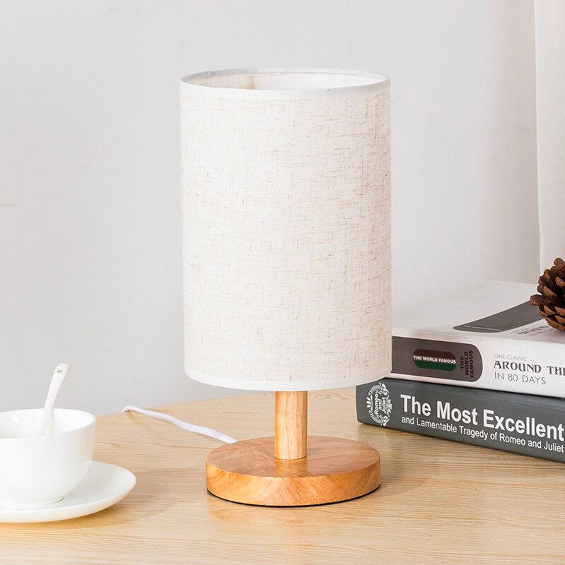 Skandinavische Holz-Nachttischlampe mit Touch Control Design | Karnz