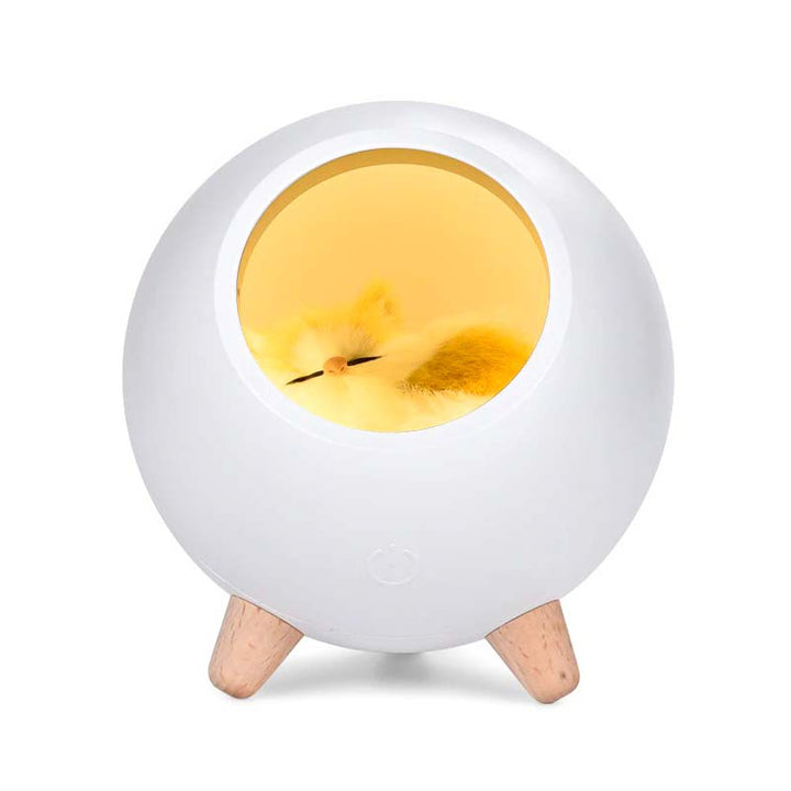 Kat kabellose Kinder Nachttischlampe - Wiederaufladbares süßes Design | Karnz